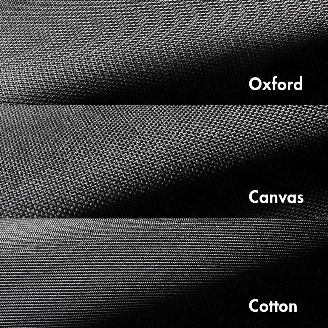 Comparison of Cotton, Canvas and Oxford fabrics