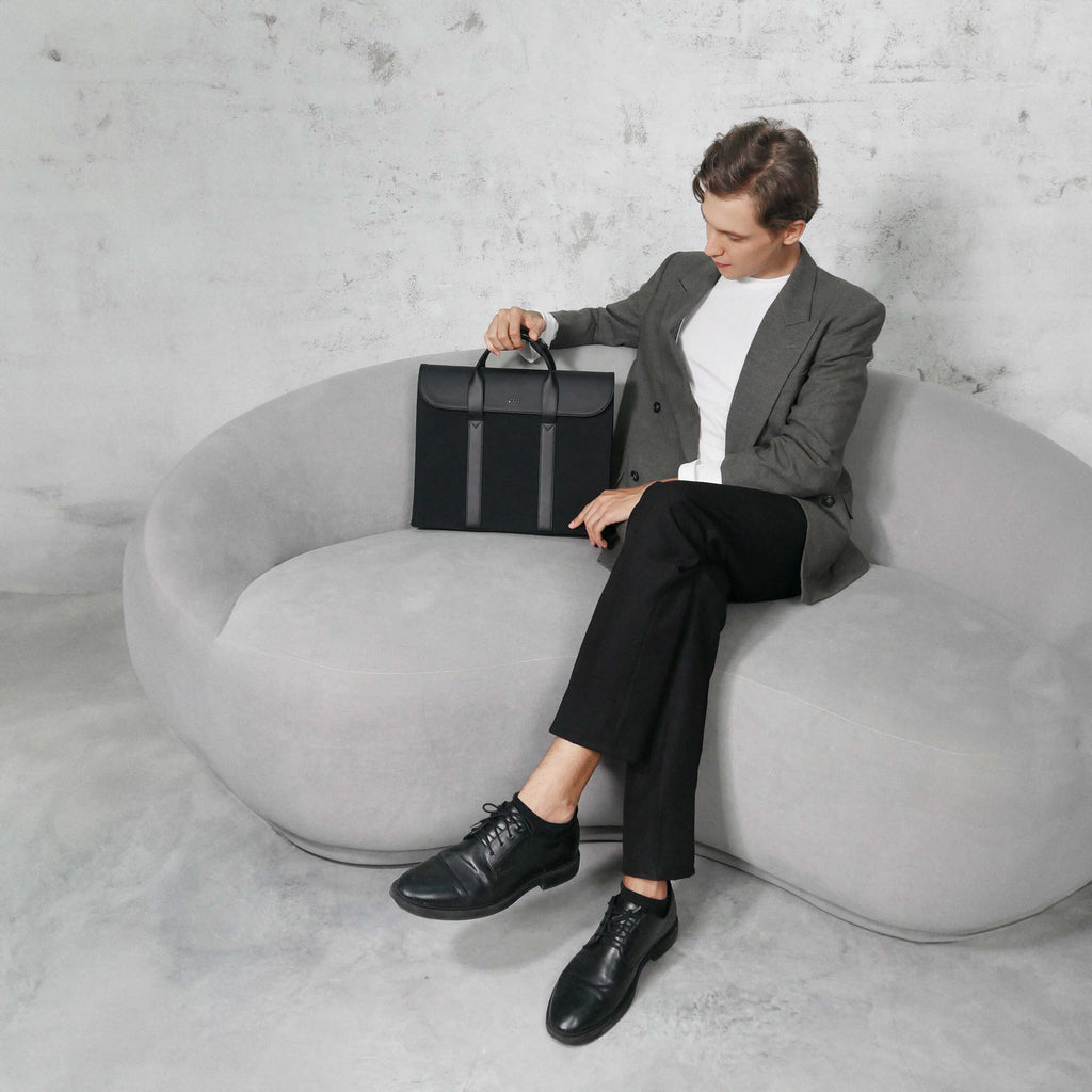 Black office bag for daily commute